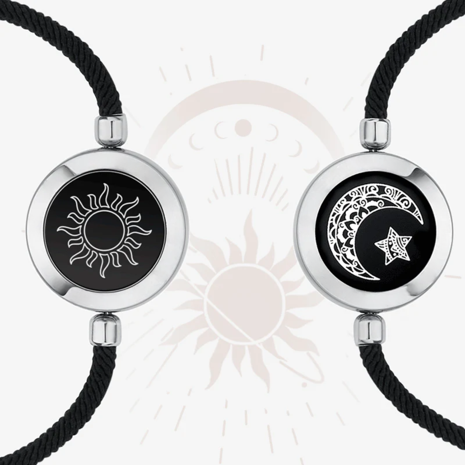 🔥 2-Pack  Sun & Moon Bracelets – Luminous Couples Jewelry for Long-Distance Love