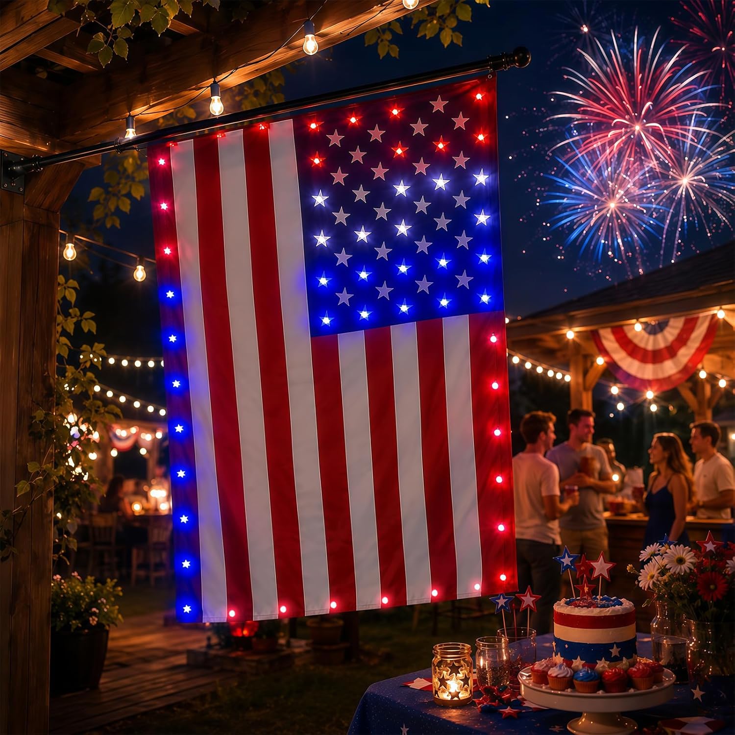 ✨Last Day: 49% OFF🔥 250th Anniversary USA Commemorative LED Flag 