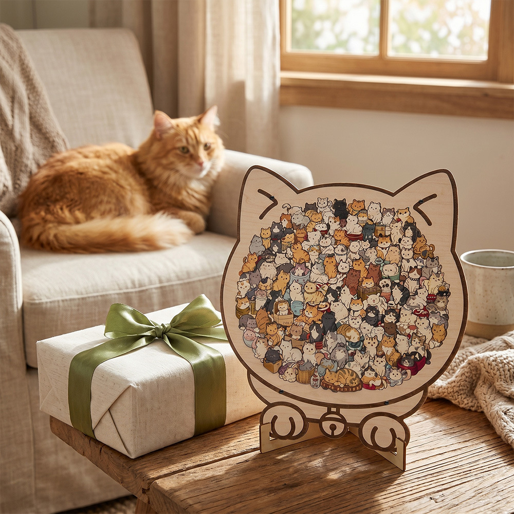 🎁Christmas Sale 49% OFF animal Shaped Wooden Jigsaw Puzzle