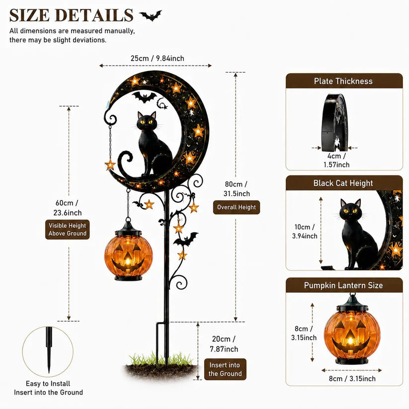 🎃 Spooky-Cute 33" Solar Halloween Garden Stake Light (50% OFF)