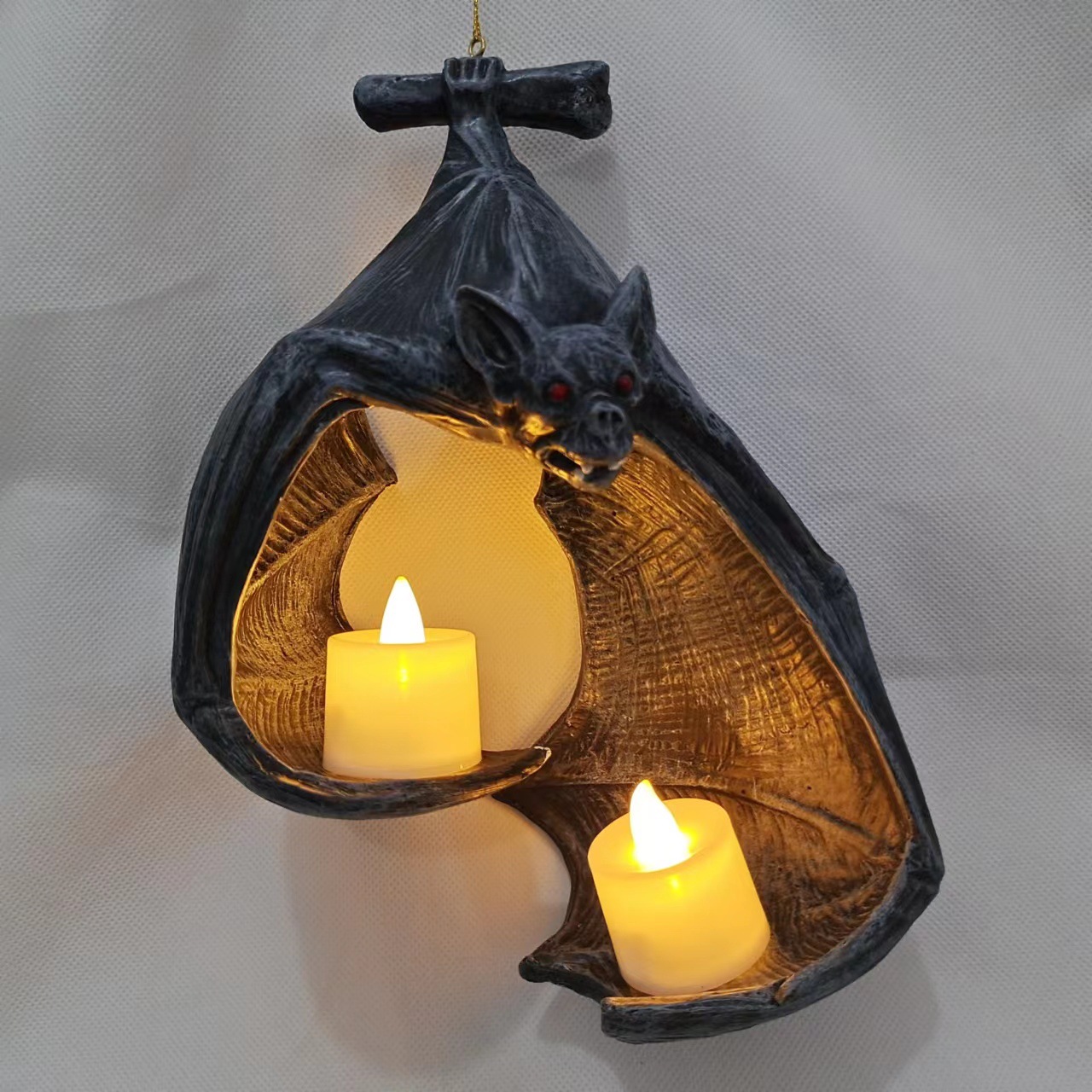 🔥HOT SALE - 49% OFF 🔥Halloween LED Bat Wall Candle Holder (Free Shipping for 2 or More)