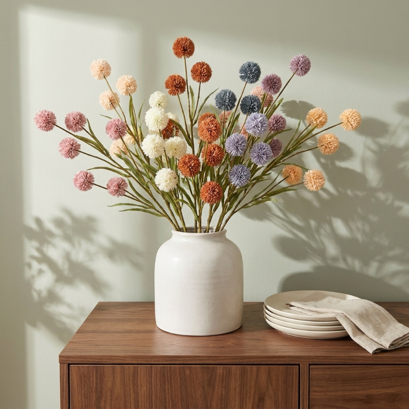 🔥Last Day 49% off 🌼Artificial Pom-pom Chrysanthemum and Dandelion Flower