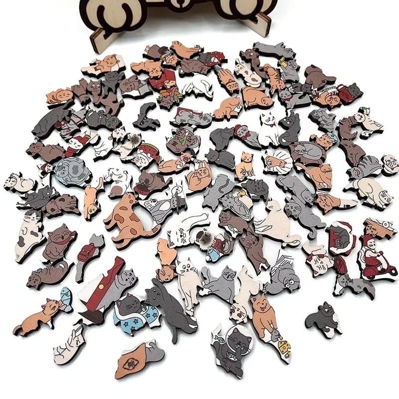 🎁Christmas Sale 49% OFF animal Shaped Wooden Jigsaw Puzzle