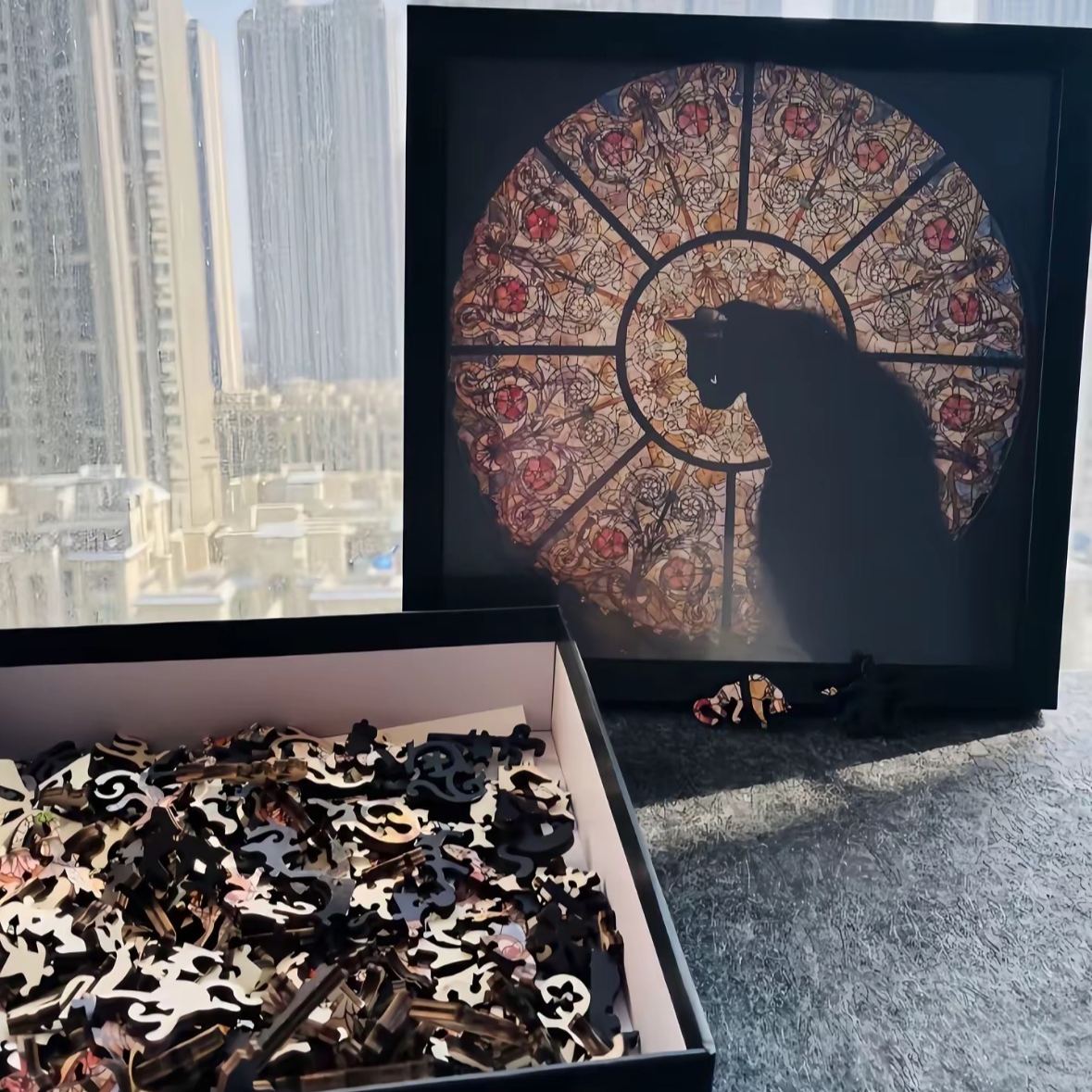 ✨Church Cat -276 Piece Wooden Jigsaw Puzzle🧩