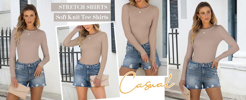 ANRABESS Women Long Sleeve Crewneck Rib Knit Slim Fit Shirts Basic Tee Tops 2025 Casual T-Shirt Going Out Workout Outfits Womenswear Knitwear ANRABESS Women Long Sleeve Crewneck Rib Knit Slim Fit Shirts Basic Tee Tops 2025 Casual T-Shirt Going Out Workout Outfits Womenswear Knitwear
