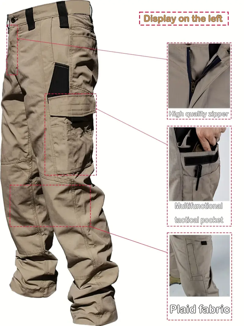 Mens Cargo Tactical Pants Outdoor 1