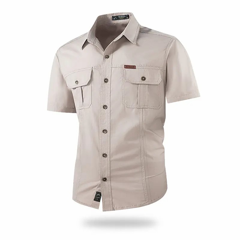 Men's Summer Outdoor Casual Short-Sleeve Work Shirt - image 9