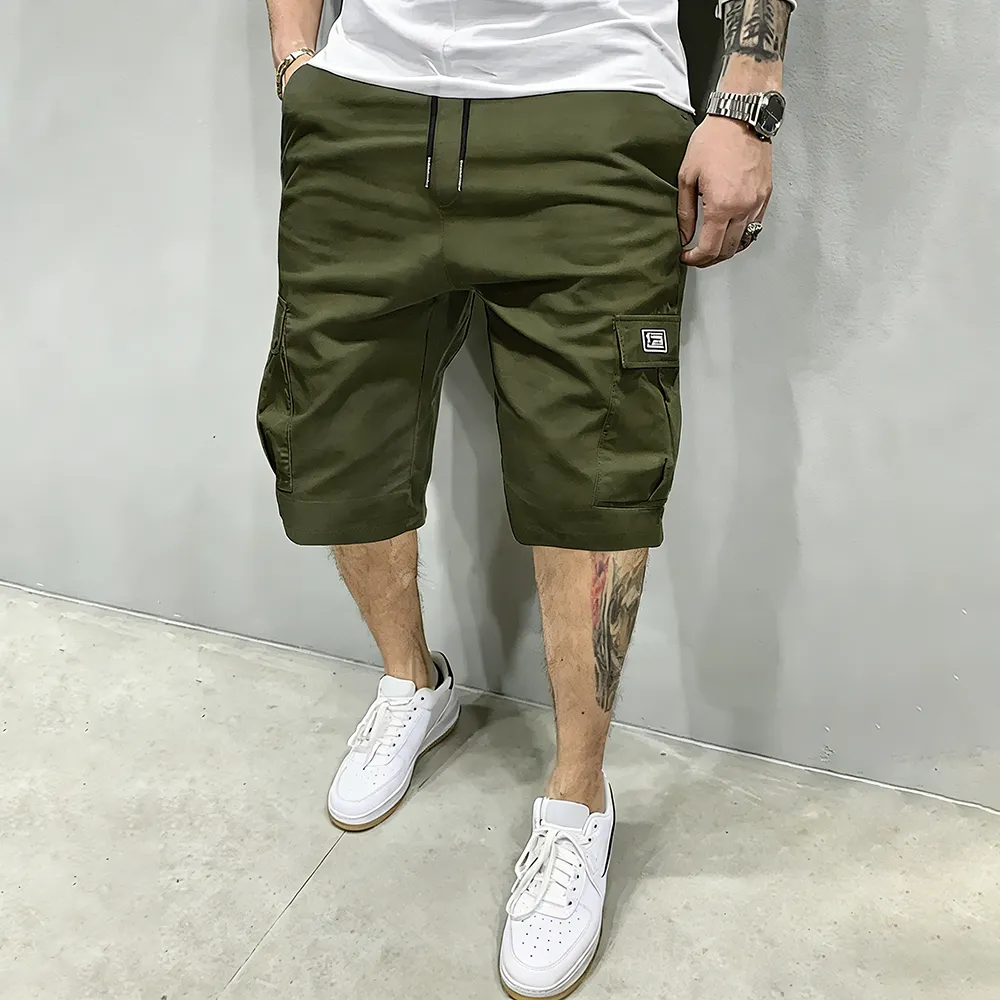 Men's Pockets Drawstring Cargo Shorts（Note: Colors are customizable.）