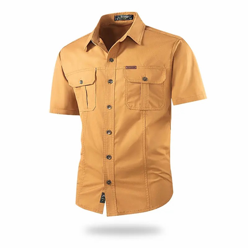 Men's Summer Outdoor Casual Short-Sleeve Work Shirt - image 8