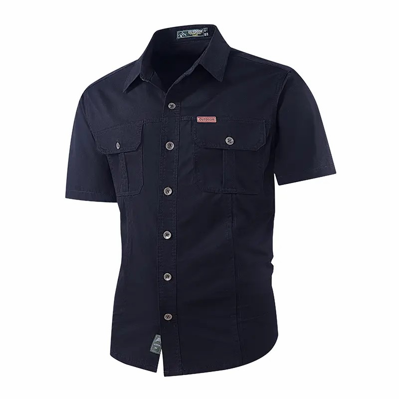 Men's Summer Outdoor Casual Short-Sleeve Work Shirt - image 3