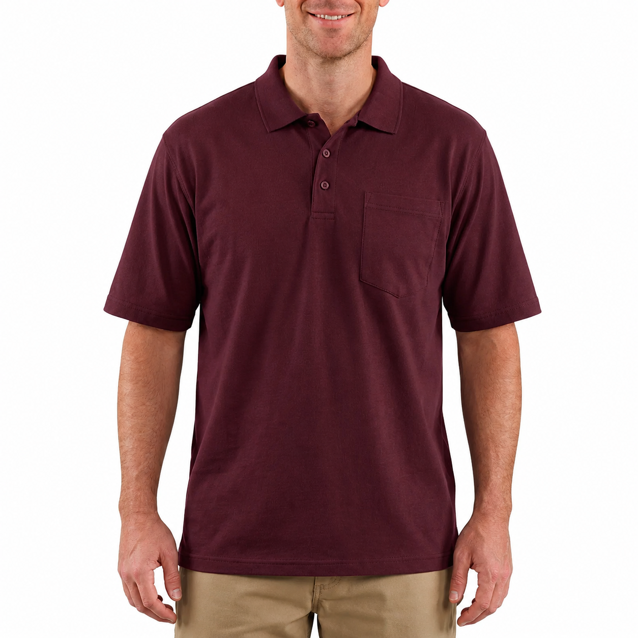 Last Day Promotion 🔥🔥CHT Men's Workwear Loose Fit Heavyweight POLOS (Also Available in Big & Tall)