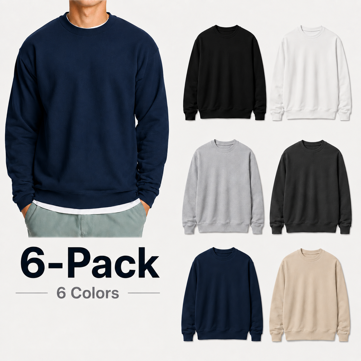 Men's-crewneck-sweatshirt-multipack