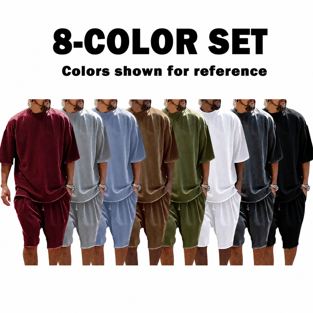 Casual sportswear 8-color set