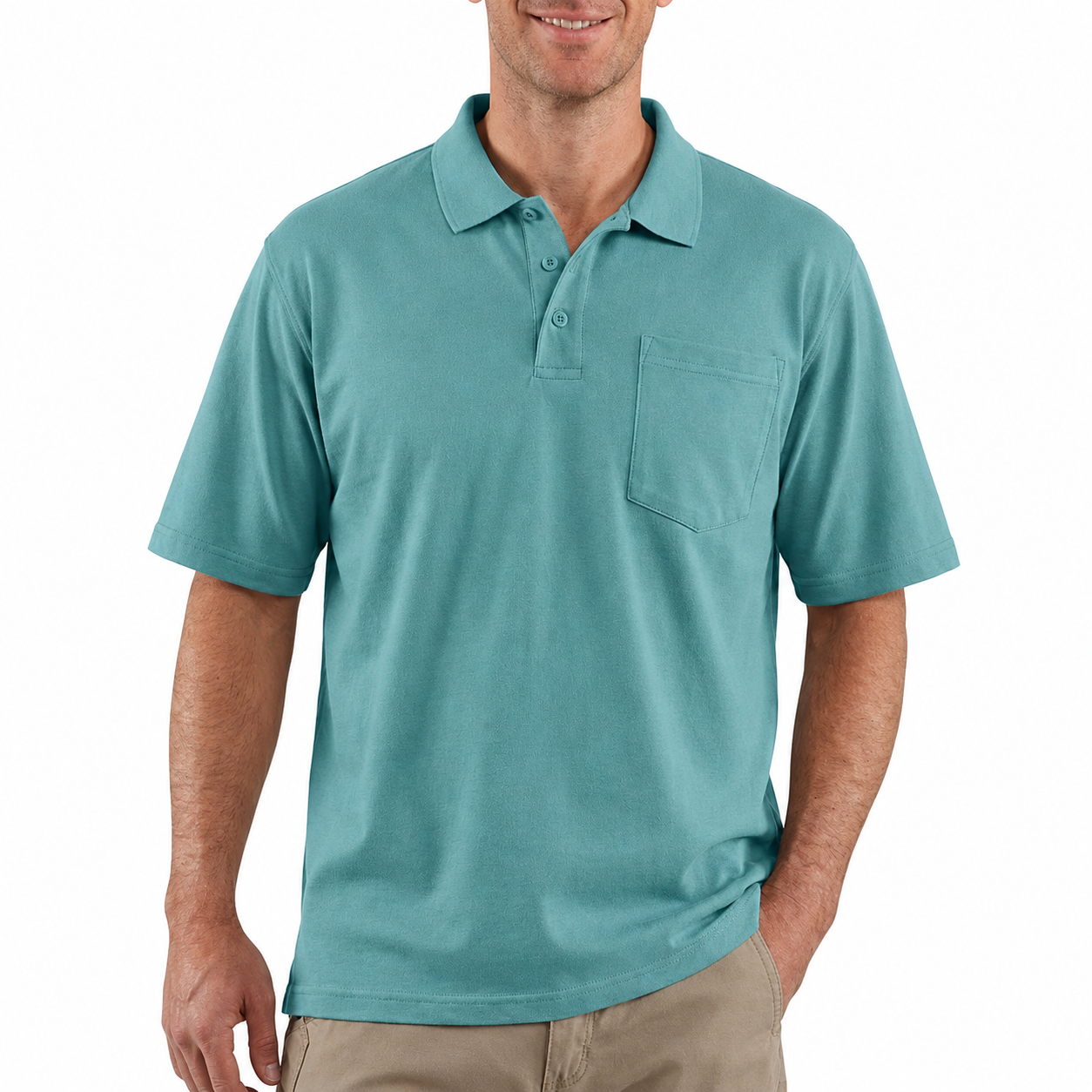 Last Day Promotion 🔥🔥CHT Men's Workwear Loose Fit Heavyweight POLOS (Also Available in Big & Tall)