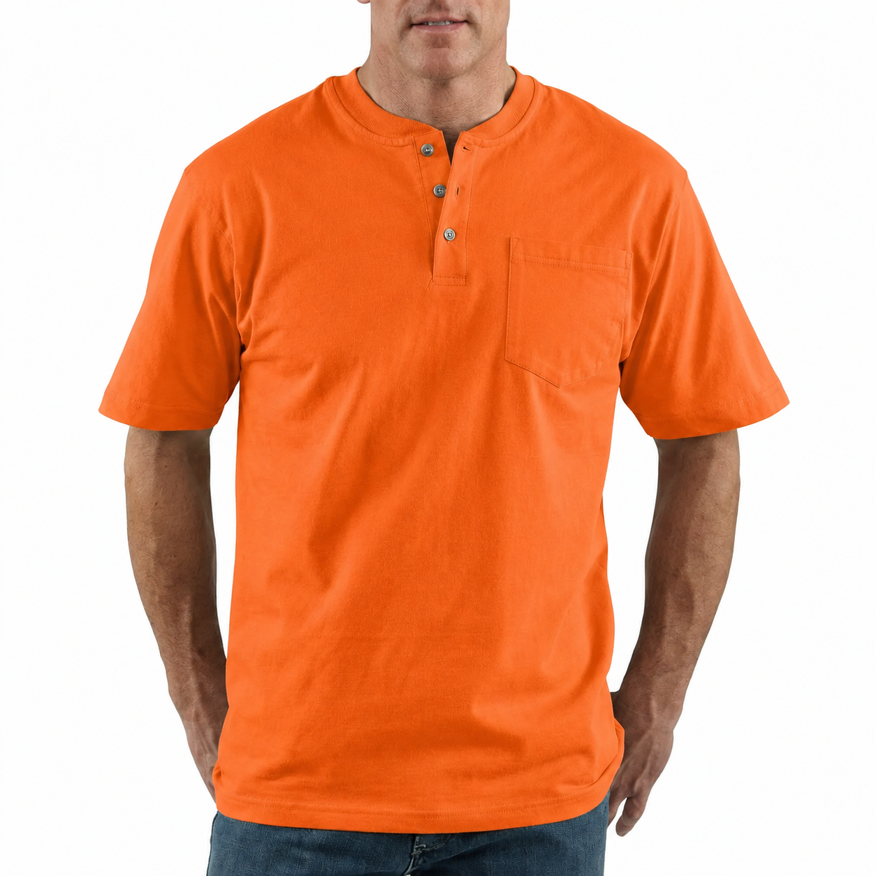 🕒Today Only – Last Day Deal ! CHT Men's K84 Heavyweight Work Polo with pocket（Note: Colors are customizable.)
