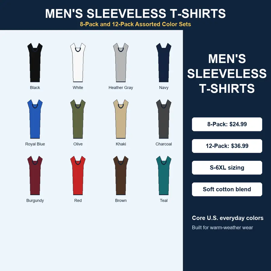 Men's sleeveless t-shirts main product image
