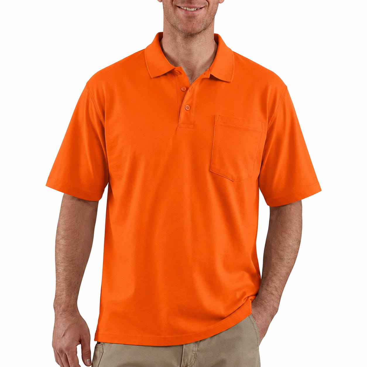 Last Day Promotion 🔥🔥CHT Men's Workwear Loose Fit Heavyweight POLOS (Also Available in Big & Tall)