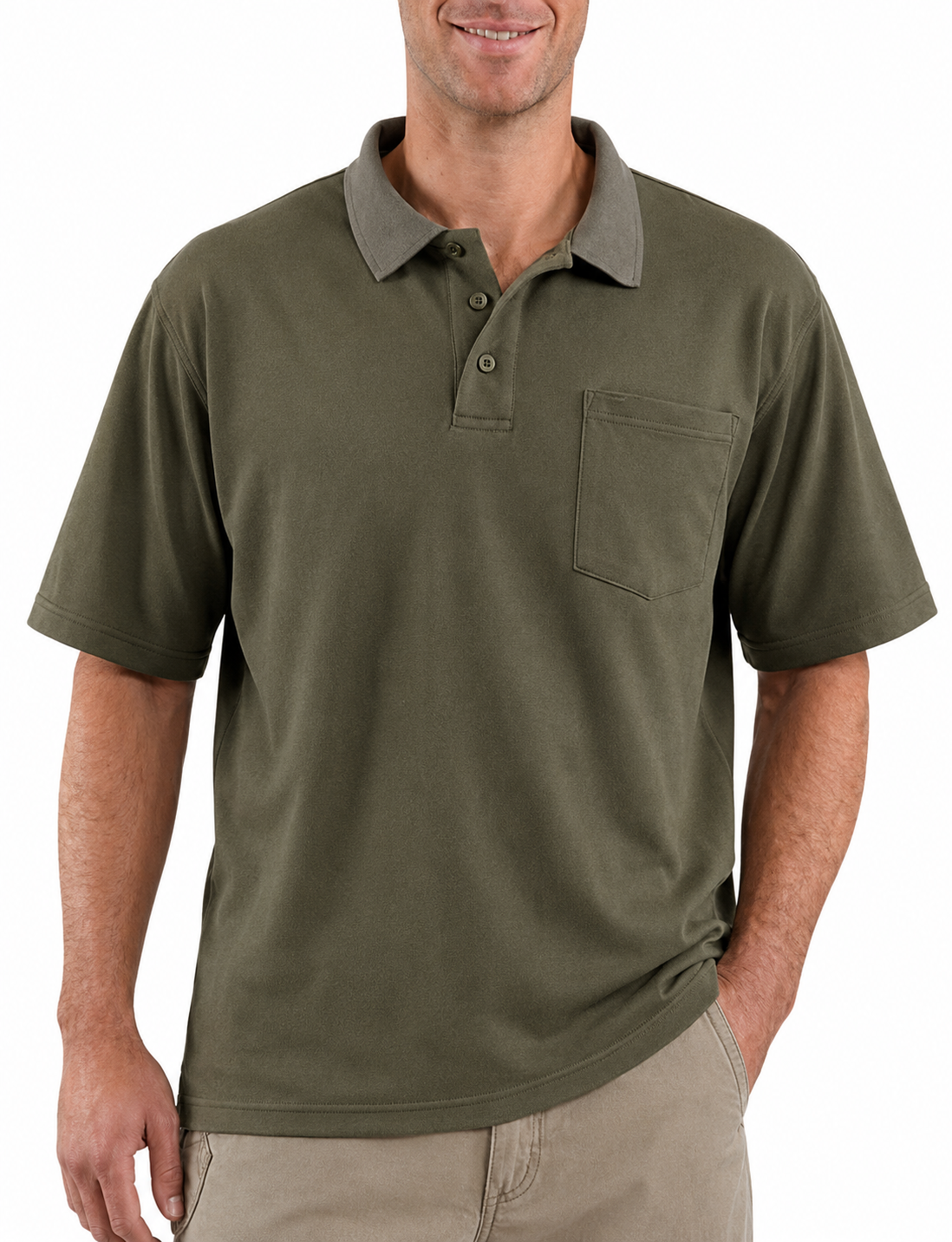 Last Day Promotion 🔥🔥CHT Men's Workwear Loose Fit Heavyweight POLOS (Also Available in Big & Tall)