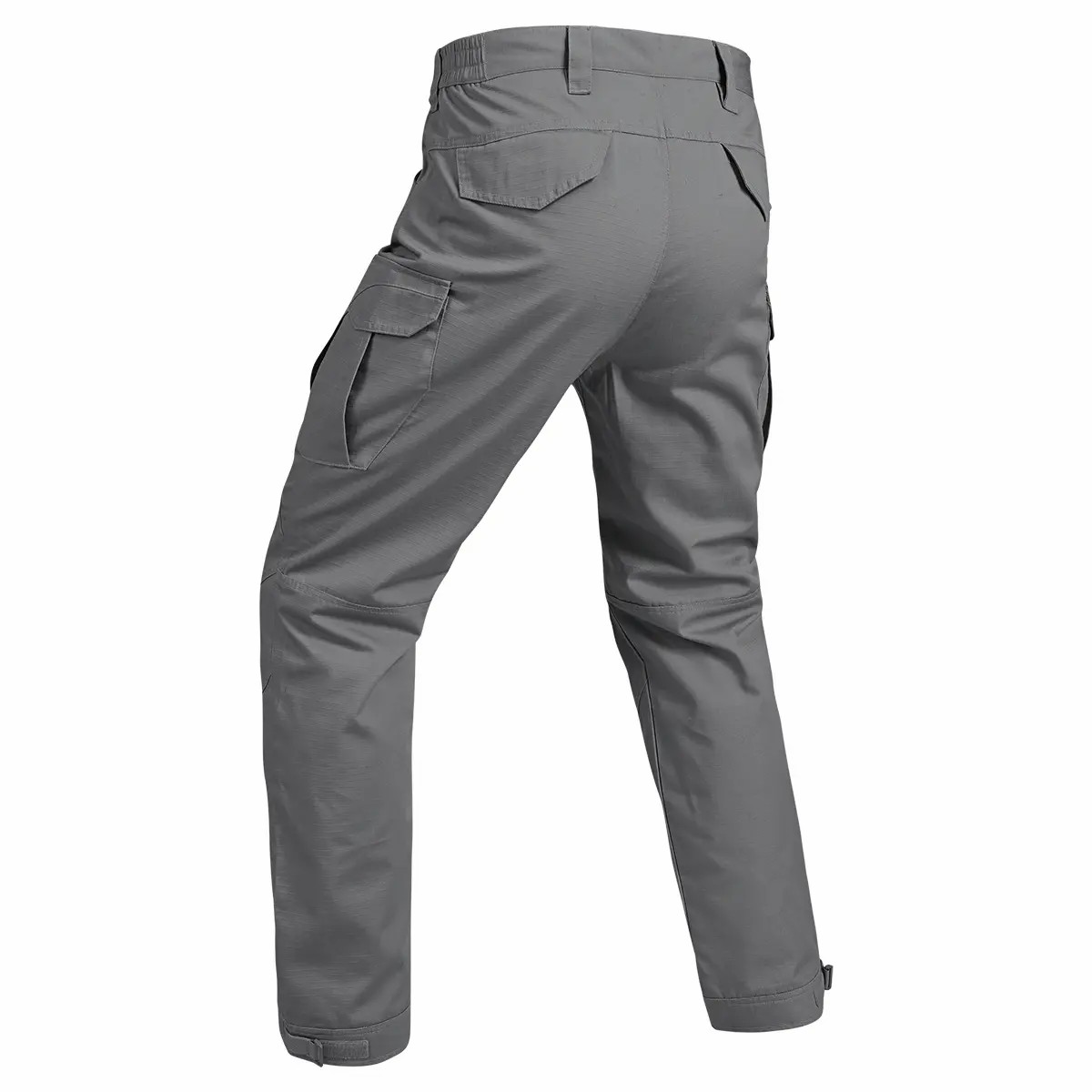 Tactical cargo pants construction detail