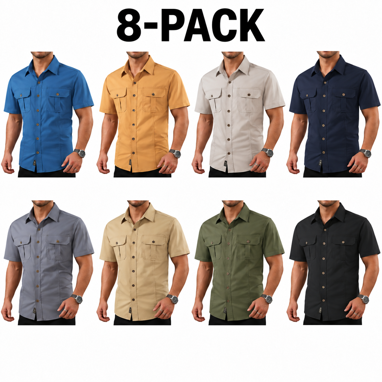 Men's Summer Outdoor Casual Short-Sleeve Work Shirt - image 1