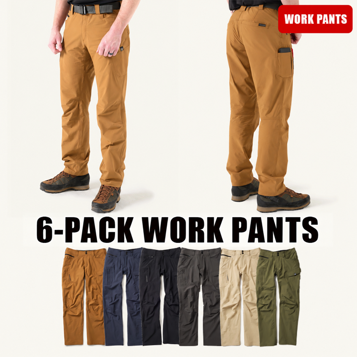 Men's Lightweight Work Pants for Summer package