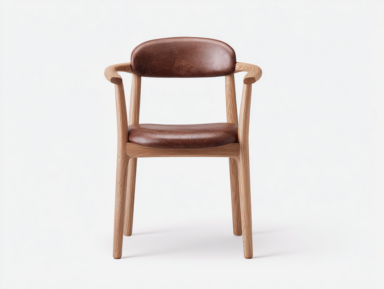 Sillas de comedor madera maciza 55x55x78 cm color marrón roble uso interior estilo moderno con reposabrazos-Oakmyio