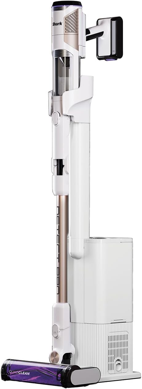 Shark Detect Pro IW3611EUN aspiradora sin cable - Autovaciado 2 L - 60 min y Anti Hair Wrap - Blanco bronce-Roomgoloft