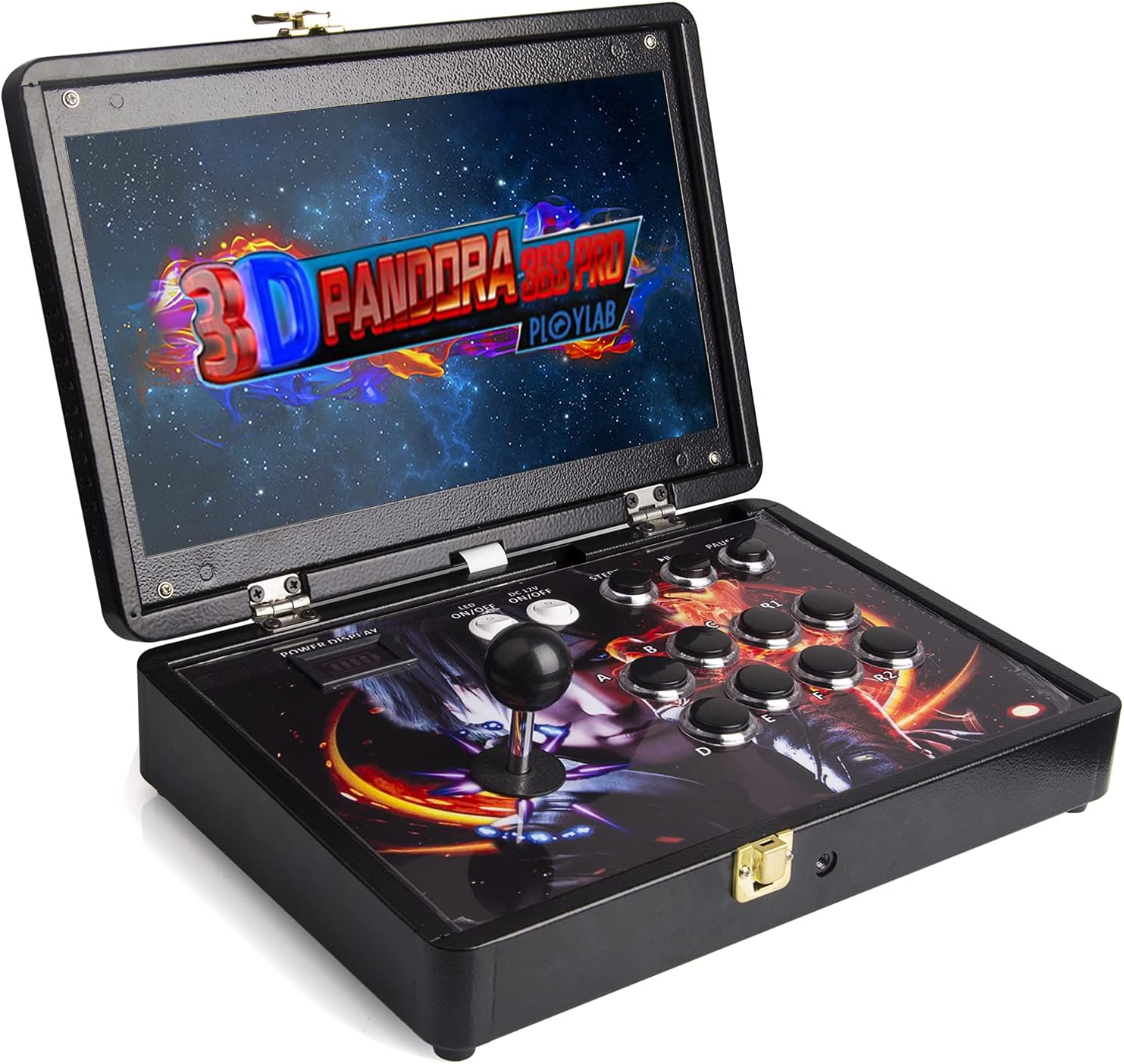Consola arcade portátil 14 pulgadas - 10000 juegos en 1 - pantalla 3D - juegos precargados para viajes-Roomgoloft