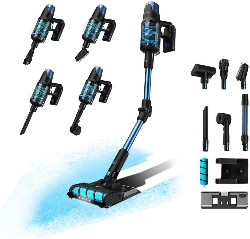 Cecotec Conga Rockstar 8500 Infinity ErgoWet - Aspirador 4 en 1 sin cable - 680 W 30 kPa - 100 min-Roomgoloft