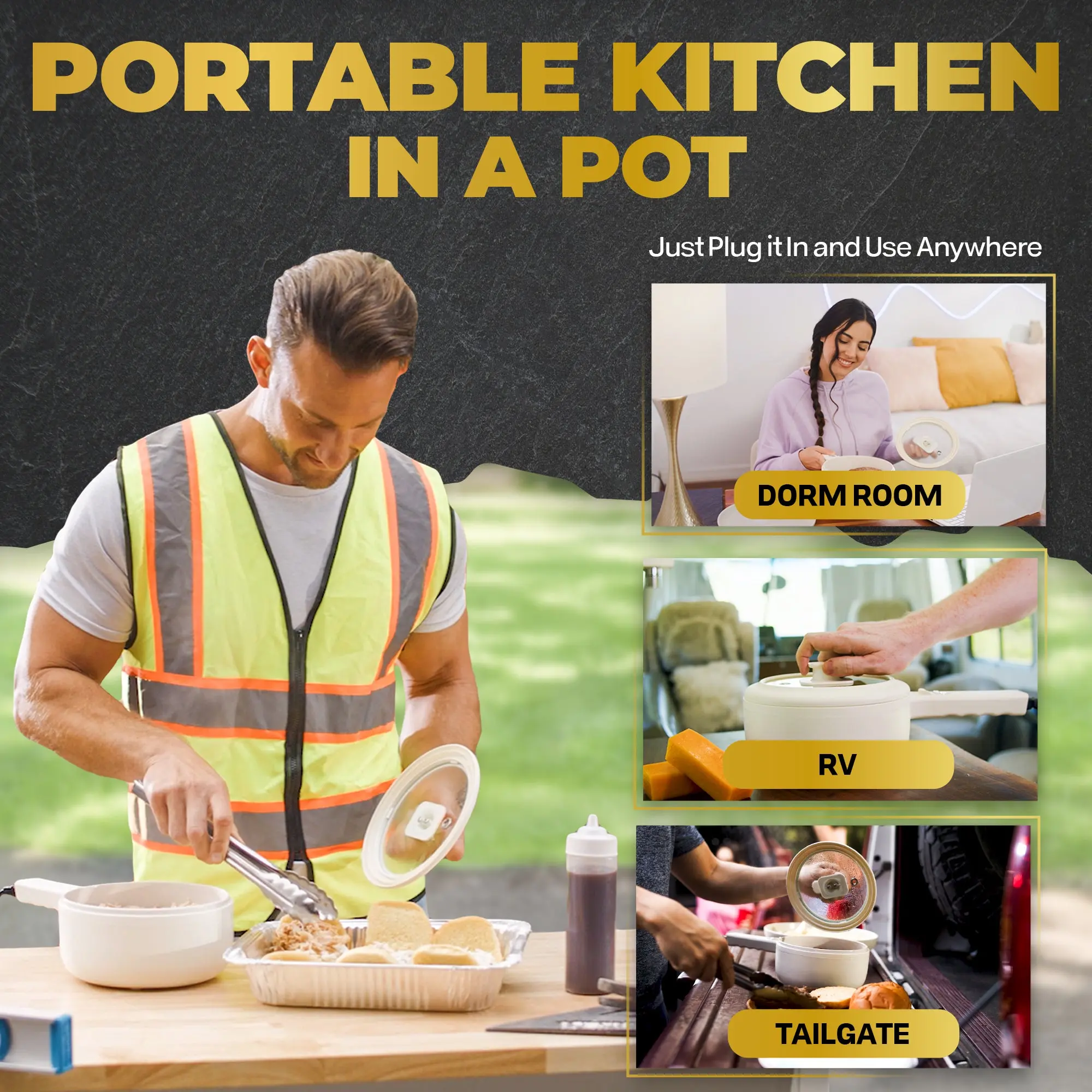 Mini Olla Eléctrica Antiadherente de Cerámica con Vaporera y Tapa, Cocina Eléctrica Multifunción para Fideos, Sopas, Verduras y Comidas Rápidas