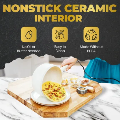 Mini Olla Eléctrica Antiadherente de Cerámica con Vaporera y Tapa, Cocina Eléctrica Multifunción para Fideos, Sopas, Verduras y Comidas Rápidas