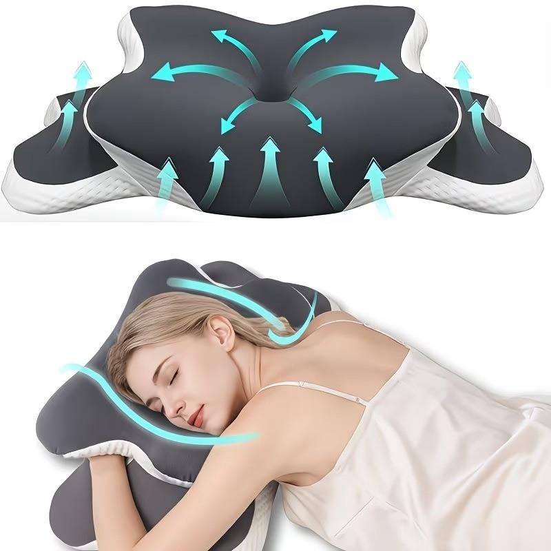 Almohada cervical suave de espuma viscoelástica para dormidores de lado y espalda, almohada para mejorar el sueño, regalo ideal para San Valentín y cumpleaños