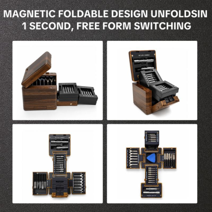 Juego de destornilladores magnéticos 55 en 1, herramientas de precisión para reparaciones domésticas, desmontaje de aparatos electrónicos, montaje de muebles, regalo práctico.