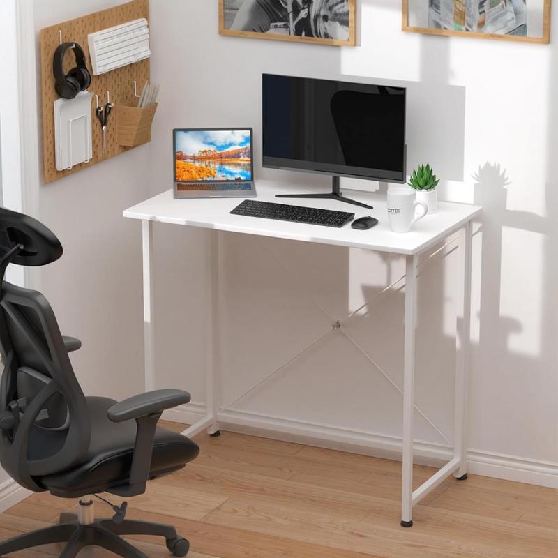 Oferta Mesa Escritorio Plegable, Mesa Ordenador, Compacto sin ensamblaje, Mesa de Estudio para Casa Oficina, Escritorio para computadora Manualidades, 80 x 40 x 75 cm