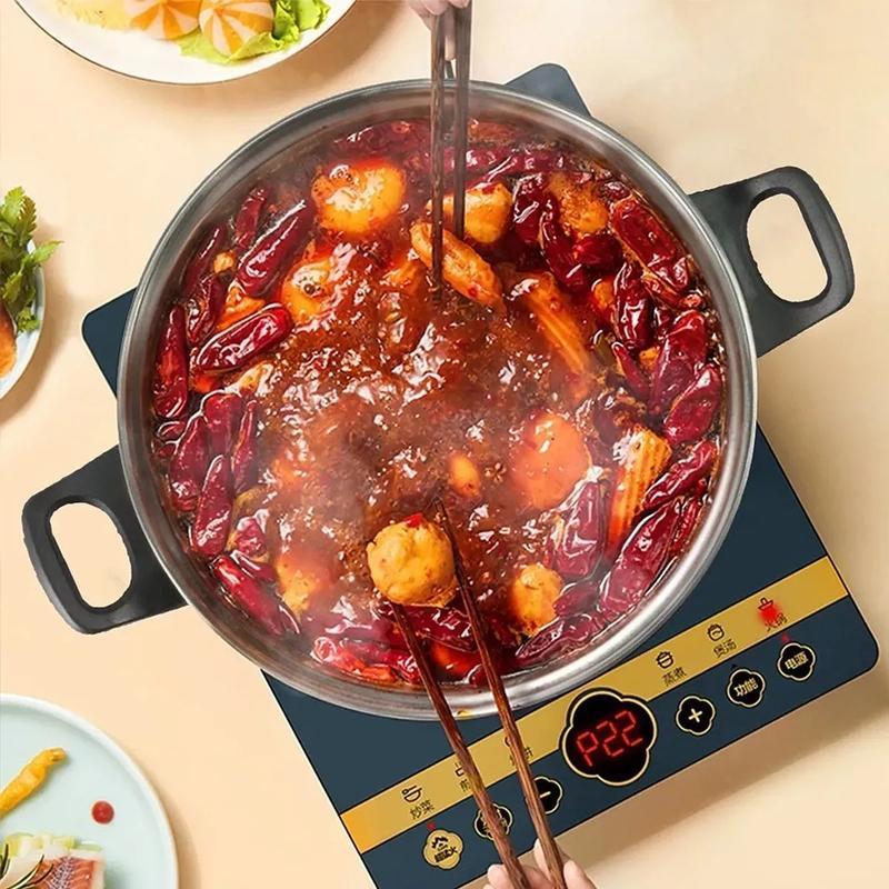 12 Piezas Batería de Cocina Ligera de Acero Inoxidable Antiadherente, Calentamiento Rápido, Ideal para Uso Diario