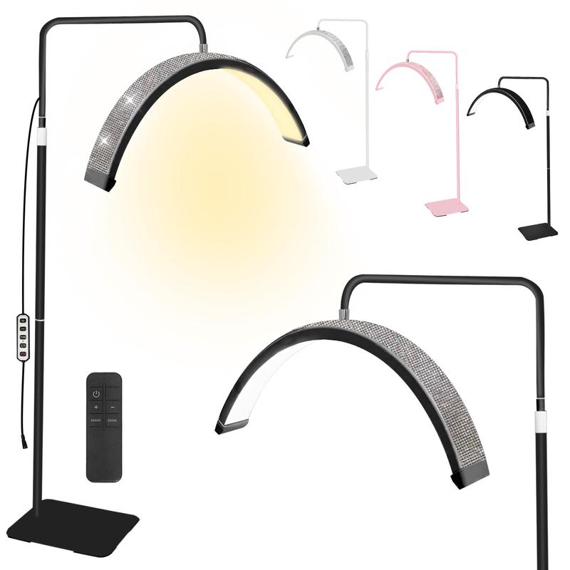 Lámpara de Belleza Semicircular LED | 3 Temperaturas de Luz | Altura Regulable 138-185cm | Rotación 360° | Para Esteticistas, Tatuadores y Manicuristas galaxy projector light