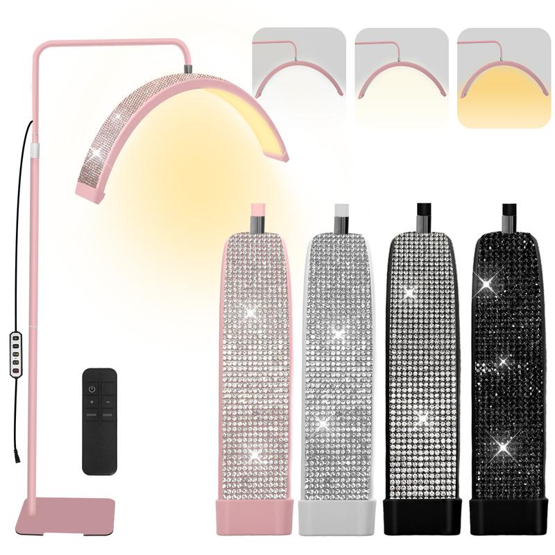 Lámpara de Belleza Semicircular LED | 3 Temperaturas de Luz | Altura Regulable 138-185cm | Rotación 360° | Para Esteticistas, Tatuadores y Manicuristas galaxy projector light