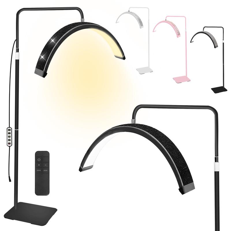 Lámpara de Belleza Semicircular LED | 3 Temperaturas de Luz | Altura Regulable 138-185cm | Rotación 360° | Para Esteticistas, Tatuadores y Manicuristas galaxy projector light
