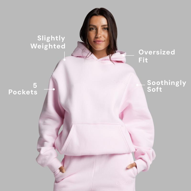 Hoodie Soft Oversized Sweatshirt With Storage Pockets For Travel