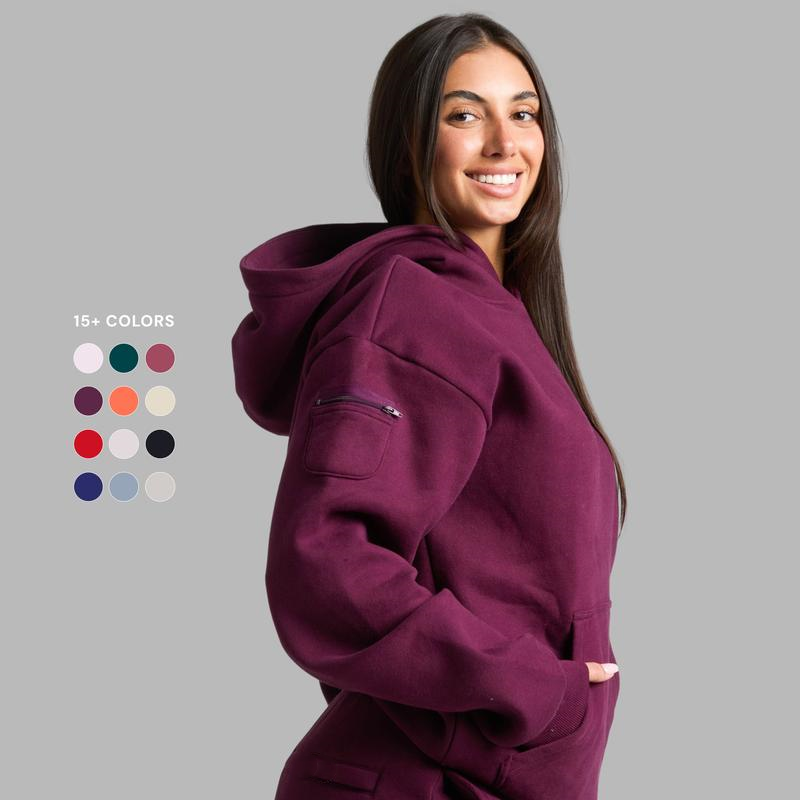 Hoodie Soft Oversized Sweatshirt With Storage Pockets For Travel