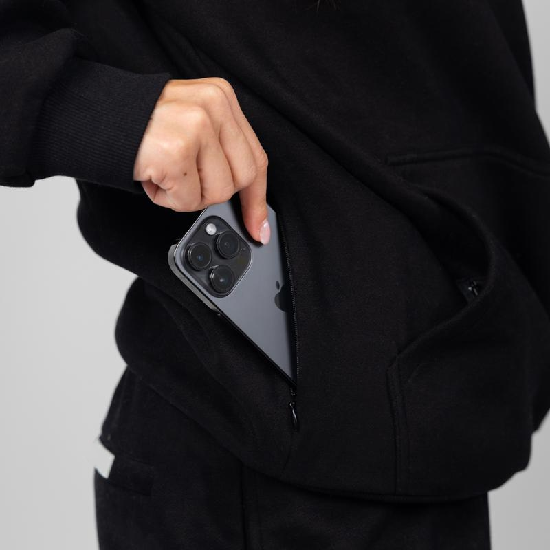 Hoodie Soft Oversized Sweatshirt With Storage Pockets For Travel