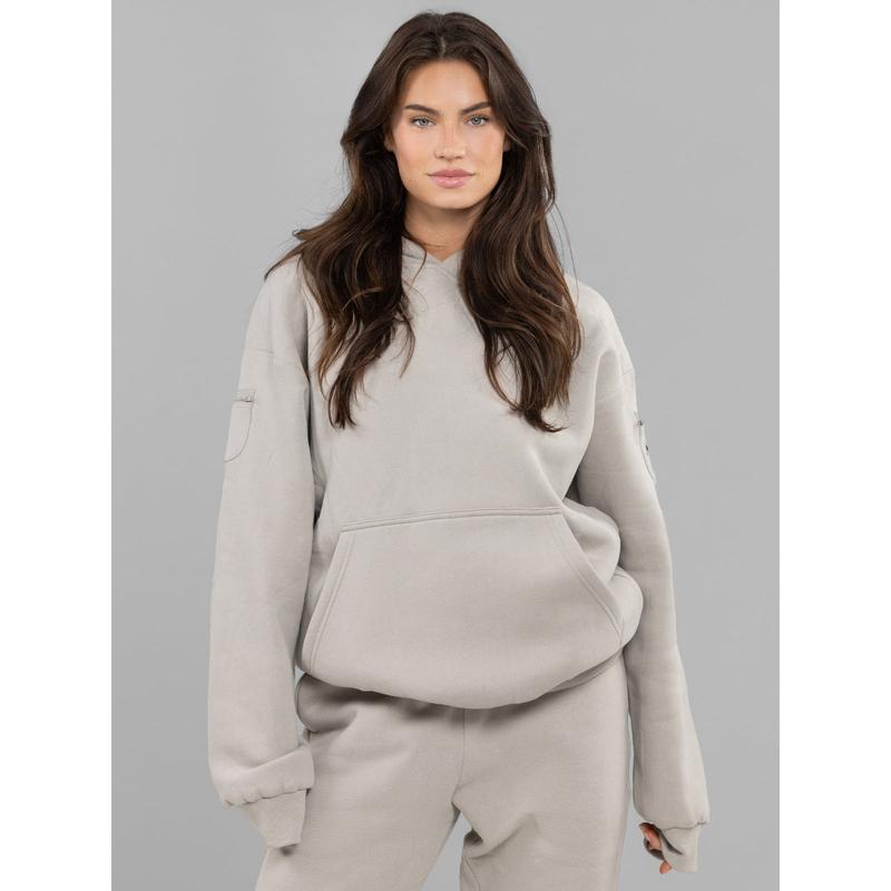 Hoodie Soft Oversized Sweatshirt With Storage Pockets For Travel