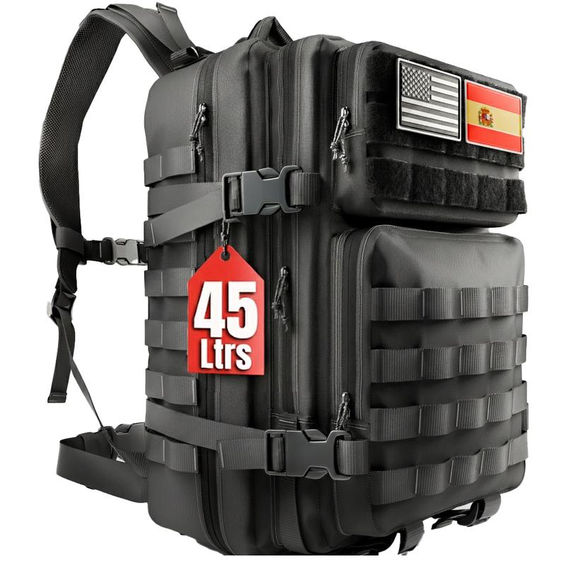 Mochila hombre Militar | 45L Ideal para Gimnasio, Cabina Viaje,Camping, Mochila Táctica | Carga pesada, Bolsillo Interno | Mochila Supervivenvia y Montañismo