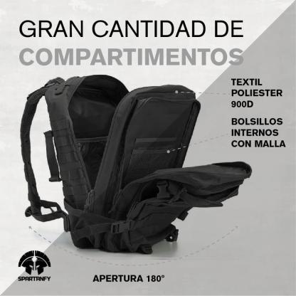 Mochila hombre Militar | 45L Ideal para Gimnasio, Cabina Viaje,Camping, Mochila Táctica | Carga pesada, Bolsillo Interno | Mochila Supervivenvia y Montañismo