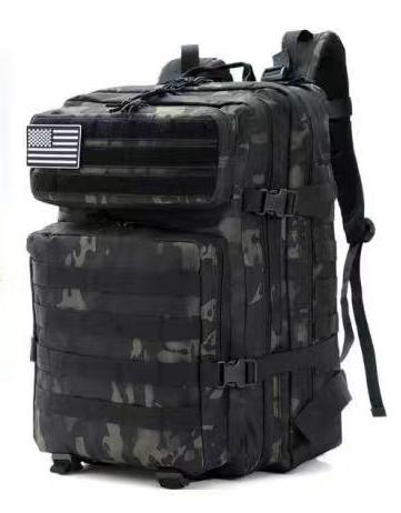 Mochila hombre Militar | 45L Ideal para Gimnasio, Cabina Viaje,Camping, Mochila Táctica | Carga pesada, Bolsillo Interno | Mochila Supervivenvia y Montañismo