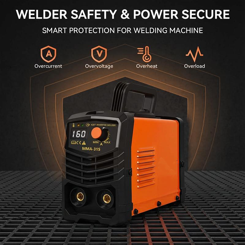 Kit de mini soldadora de varilla de 110 V - Máquina de soldar portátil de mano con inversor IGBT, pantalla digital, arranque en caliente, fuerza de arco, antiadherente, herramientas para bricolaje en el hogar, aficionados al bricolaje, regalos para él, re