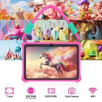 Tablette éducative pour enfants de 7" avec écran IPS 1024×600, processeur quadricœur SC7731E, 4 Go de RAM et 32 Go de stockage, contrôles parentaux intégrés, batterie de 3500 mAh, Android 15