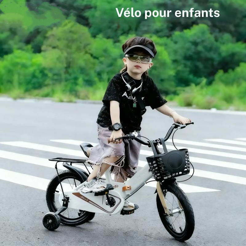 Vélo sûr et fiable, options multicolores pour tailles 12/14/16/18 pouces, favorise le développement sportif des enfants, idéal pour les jeunes cyclistes