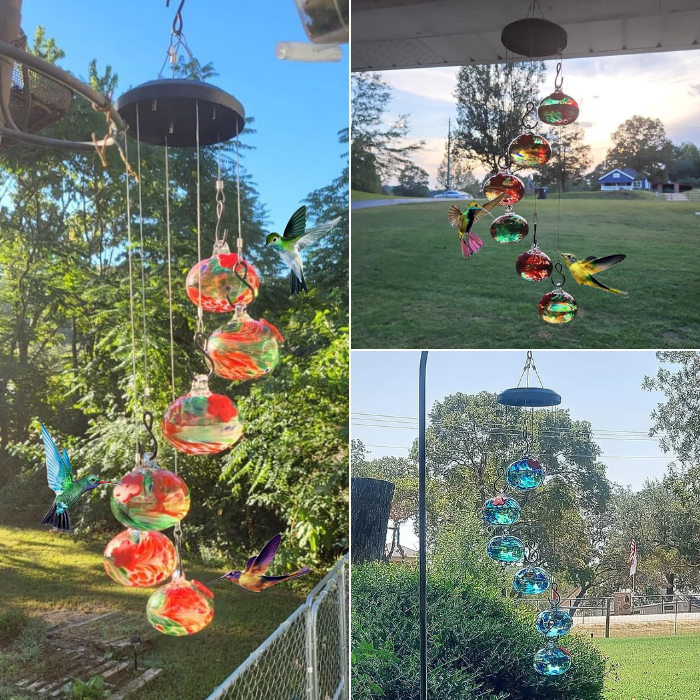 Charming Wind Chimes Hummingbird feeders