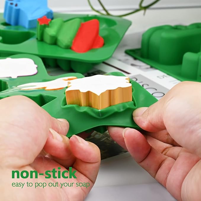 3 Pack - Christmas Silicone Molds